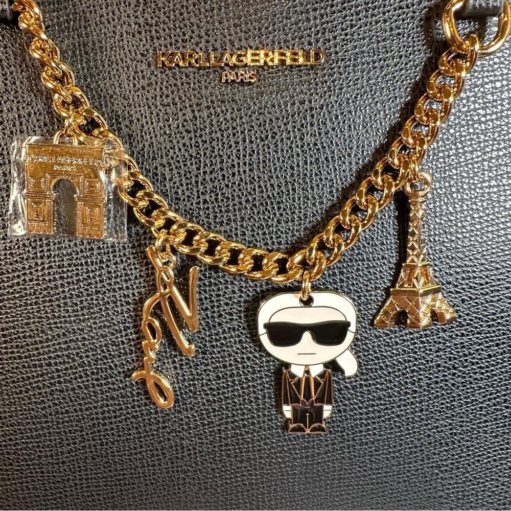 Karl Lagerfeld Maybelle Satchel NWT - Picture 12 of 17